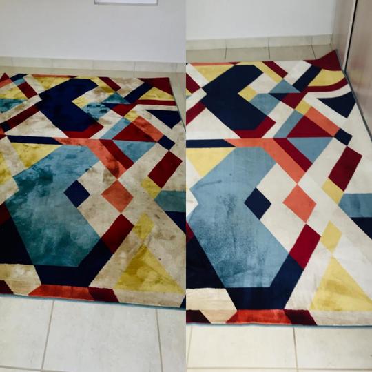 Rug clean before and after